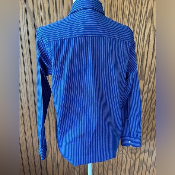 Chaps blue button up collared long sleeve shirt size 14-16 - Picture 15 of 16